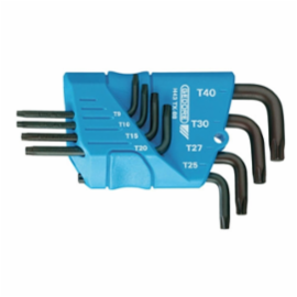 Gedore Stiftsleutelset 9-dlg TORX T7-T40