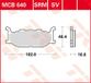 TRW MCB640SRM Jeu de plaquettes de frein