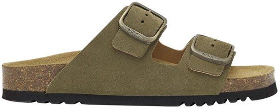 Scholl Sandalen Josephine 2 Riemen Suede Vrouwen - Khaki