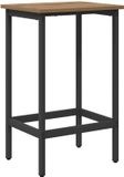 vidaXL Barkruk Artisanaal eiken 40 x 32 x 74 cm Bewerkt hout