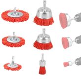 Omgoods - Set de 6 brosses en nylon pour ponçage et nettoyage