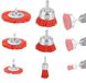 Omgoods - Set de 6 brosses en nylon pour ponçage et nettoyage