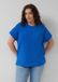 s.Oliver - Relaxed scuba sweatshirt - Vrouwen - Koningsblauw - Korte mouw - Ronde hals - Effen - Modal