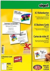 Sigel LP791 - Visitekaartjes - 400 stuks
