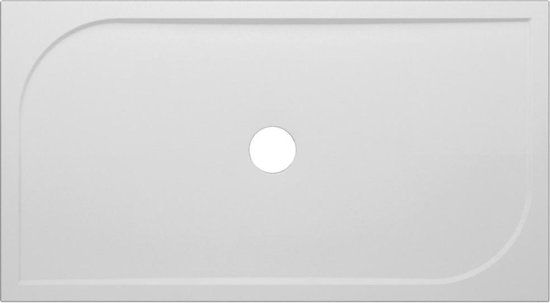 Go by Van Marcke Douchebak VM Go Argon 140x80x3cm Polybeton Rechthoek Wit