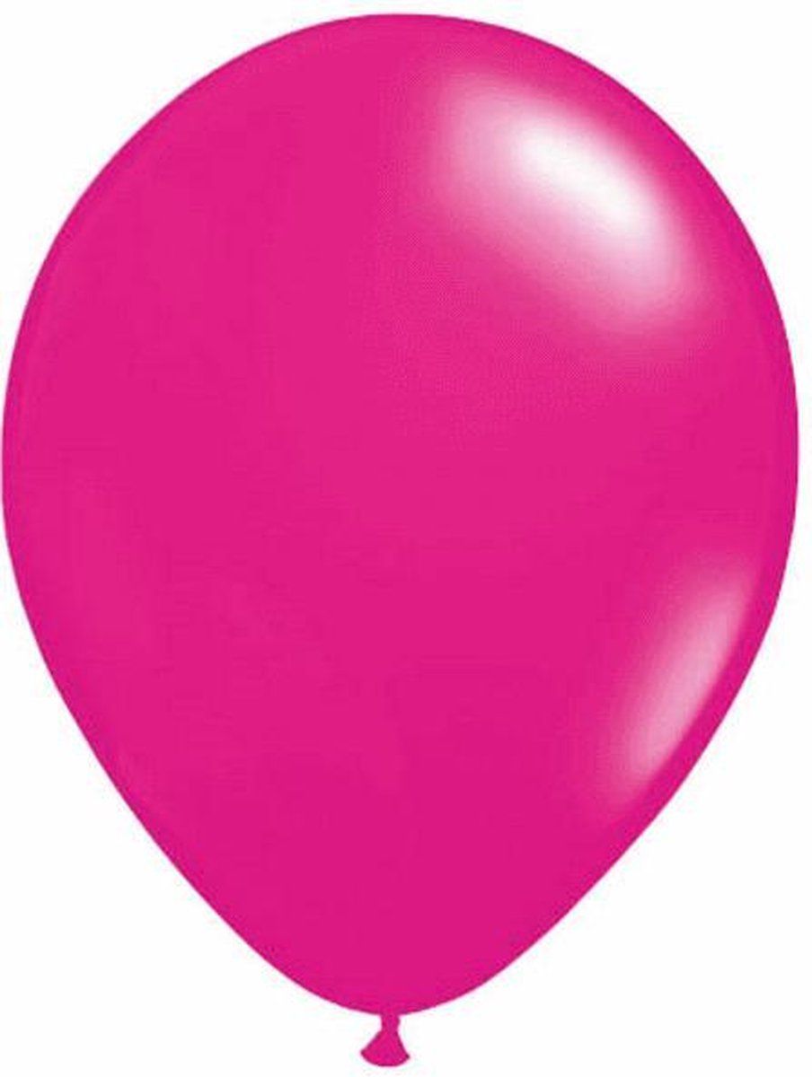 Folat Ballonnen - Magenta/Roze - Metallic - 10 stuks - 30cm