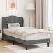 Maison Exclusive - Lit cadre avec tête de lit gris foncé 100 x 200 cm, velours