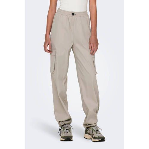 ONLY regular fit cargobroek ONLCASHI beige