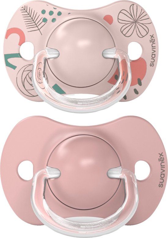 Suavinex A Walk In The Park Reversible Duo Nude 6-18m 2 stuks Silicone Fopspenen SXSAP2083133