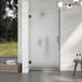 Fortifura Galeria Porte de douche - 100x200cm - charnières - poignée de porte - plat - verre de sécurité satiné - PVD - gunmetal brossé (anthracite)