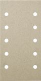 Klingspor Papier de verre Rectangulaire Velcro 115x230mm 10 trous - 5 Pièces P80