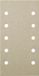 Klingspor Papier de verre Rectangulaire Velcro 115x230mm 10 trous - 5 Pièces P80