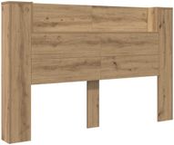 vidaXL Hoofdbord Kast met LED Artisan Eik Bewerkt hout