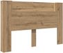 vidaXL Hoofdbord Kast met LED Artisan Eik Bewerkt hout