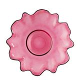 Mica Decorations bloemvormige schaal (rood) (33 cm)