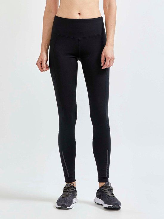 Craft ADV Essence Warm Sportlegging Dames - Zwart - Maat XL