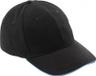 Högert Technik Schwarze Baseballkappe, 100% Baumwolle, 240 g/m², mit Klettverschluss, Schweißband und Belüftungsöffnungen – Arbeitskappe ALF