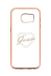 GUESS GUHCS7ETRHRG Signature Heart TPU Hard Case voor Samsung Galaxy S7 Edge Roze Goud