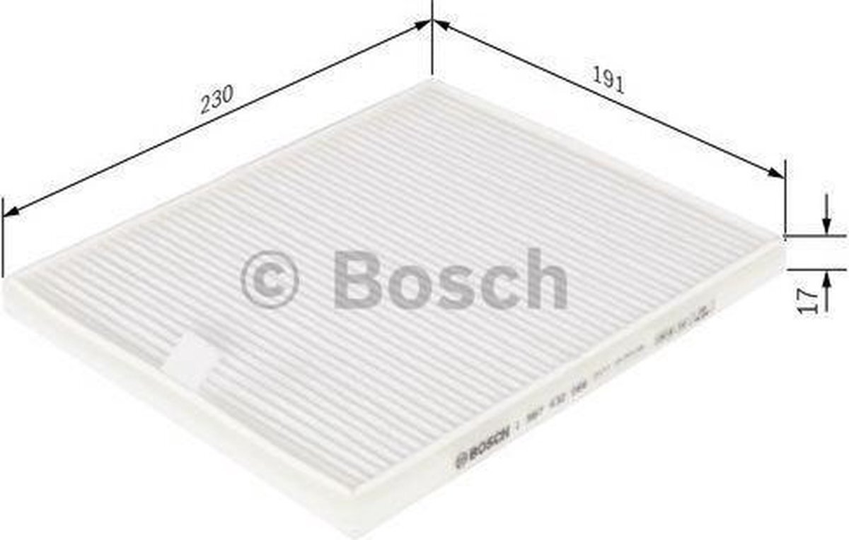 Bosch Bosch Interieurfilter M2066 | 1 987 432 066 | Opel / Subaru / Suzuki | Autofilter