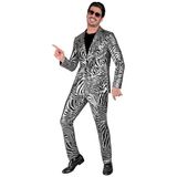 Widmann SRL Foute Glamour Zebra Zilver - Man