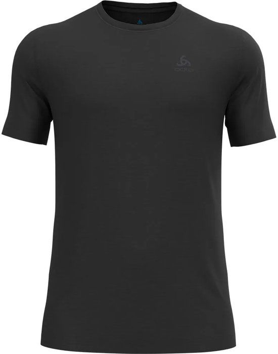 Odlo Natural Merino 160 Korte Mouwen Shirt Heren - Maat S - Zwart