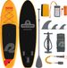 Retrospec Opblaasbaar Supboard - 320 cm - Inclusief Peddel, Opbergtas en Accessoires - Stand Up Paddle Board / SUP - Oranje / Zwart