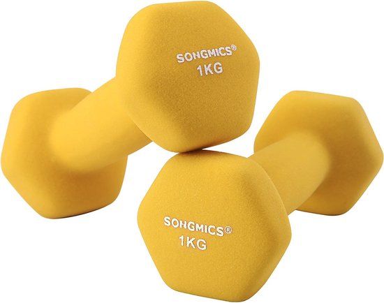 Songmics Halters 2 x 1 kg geel