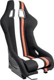 AutoStyle Sportstoel 'MO' - Zwart/Rood/Wit - Vaste polyester rugleuning - incl. sledes