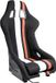 AutoStyle Sportstoel 'MO' - Zwart/Rood/Wit - Vaste polyester rugleuning - incl. sledes