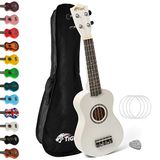 TIGER UKE7-WH Sopraan Ukulele Wit met Gigbag