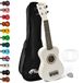 TIGER UKE7-WH Sopraan Ukulele Wit met Gigbag