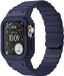 Buddi Forge Bandje en Hoesje Geschikt voor Apple Watch 40/41MM - Siliconen Sportbandje met Case - Magneetsluiting - Blauw