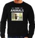 Bellatio Decorations Bol Dieren foto sweater Geit - zwart - heren - farm animals - cadeau trui Geiten liefhebber XL