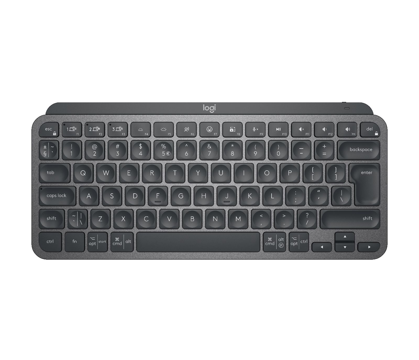 Logitech MX Keys Mini - Draadloos Bluetooth Toetsenbord - QWERTY US International - Graphite