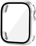 Roadoor Horloge Cover Shockproof Horloge Accessoires Compact Screen Shell Frame Smart Horloge Beschermhoes compatibel met Apple Watch 8 7 6 5 4 SE Zilver