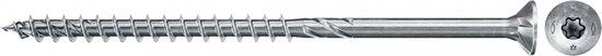 fischer spaanplaatschroef PowerFast II 5,0x100 TX verzonken kop deeldraad blauw verzinkt (200)