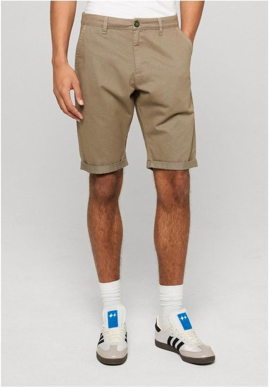 Urban Classics Basic Chino Shorts olijf Katoen