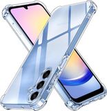 Techsuit Hoesje geschikt voor Samsung Galaxy A25 - Shockproof Silicone Back Cover - Transparant
