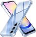 Techsuit Hoesje geschikt voor Samsung Galaxy A25 - Shockproof Silicone Back Cover - Transparant