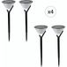 EZIlight Solar peaky cup lot de 4 balise solaire