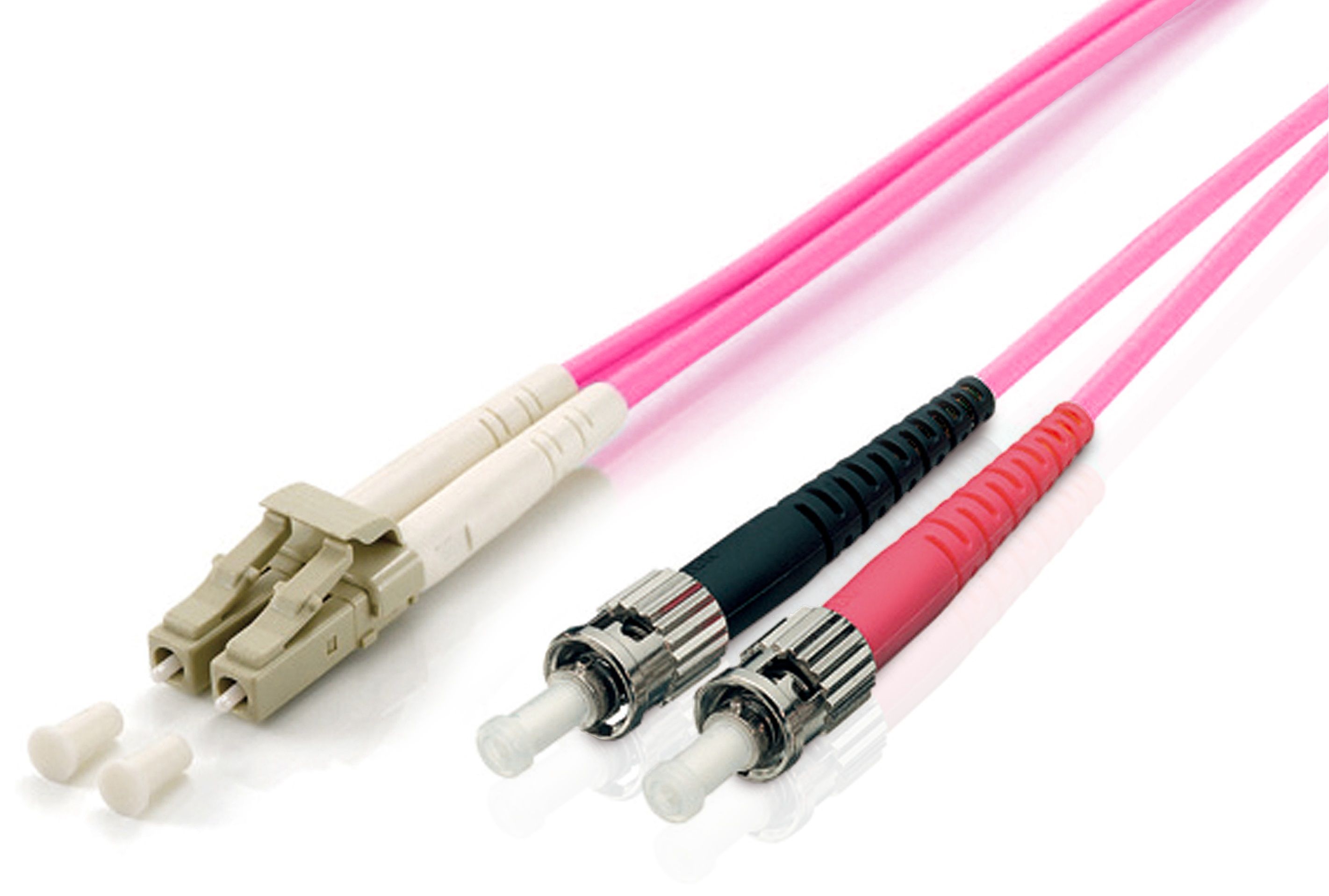 Equip LC/ST Fiber Optic Patch Cable - OM4 - 2m