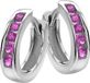 Orphelia ZO-6076/2 - oorring Zilver 925 - Zirconium Roze