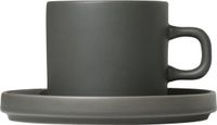 Blomus Mio set/2 koffiekop + schotel agave green