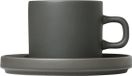 Blomus Mio set/2 koffiekop + schotel agave green