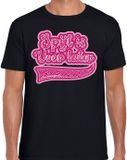 Bellatio Decorations Verkleed T-shirt heren - spijt is voor later - zwart - thema fout/goud/stout L