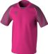 Erima Evo Star Shirt Korte Mouw Heren - Fluo Roze / Slate Grey | Maat: L