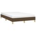 Maison Exclusive - Sommier sans matelas, marron foncé, 120 x 190 cm, tissu
