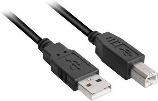 Sharkoon USB 2.0 A Male naar USB 2.0 A Male Kabel 5 m Zwart