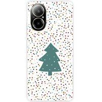 Realme Beschermende siliconen case compatibel met Realme C67 4G Kerstboom