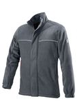 BP 2425-860-53-L Fleecejack, opstaande kraag, verborgen ritssluiting aan de voorkant, 350,00 g/m², donkergrijs, L